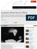 10 Películas Grandiosas de Cine Mudo de Terror