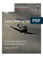Arning-Scalabilty of Model Flight Test Results
