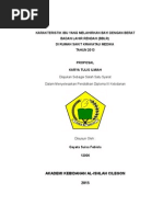 Download Karakteristik Ibu Yang Melahirkan Bayi Dengan BBLR Di RSKM Tahun 2013 by Intan Risqiani SN256100385 doc pdf