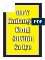 Tagalog - I Must Tell You This PDF