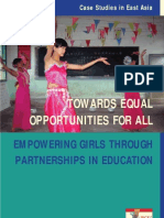 UNGEI Case Studies in East Asia Towards Equal Opportunities For All Empowering Girls Through Partnerships in Education