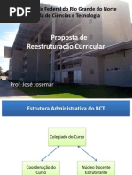 Nova estrutura Curricular - CeT (UFRN)