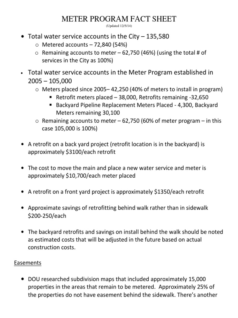 Water Meter Program Overview 2023 | PDF | Computers | Technology ...