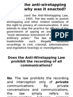 What Is The Anti-Wiretapping Law and Why Was It Enacted?