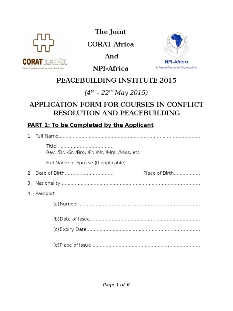 PBI 2015 Application Form | PDF | Business