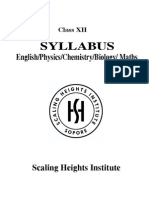 Syllabus Class XII (PCMBE)