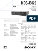 Sony MDS-JB920QS Service Manual