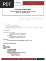 Projeto de Estudo Teórico Tributário 2ª Fase