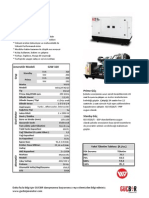 GJW Wuxi Motor 320 Kva Jeneratör Broşür