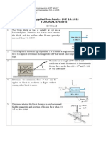 Applied Mechanics (ME 14.101) Tutorial Sheet-5