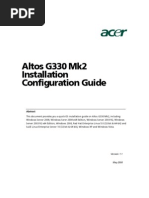 Altos g330 Mk2 Installation Configuration Guide