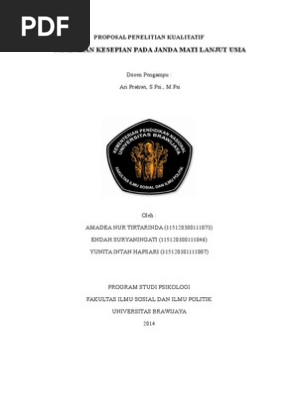 Proposal Penelitian Kualitatif