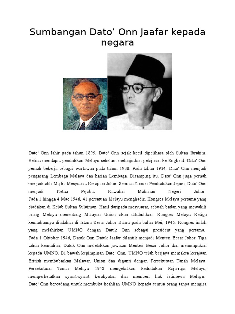 Dato Onn Jaafar