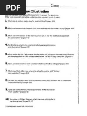 Children's Book Worksheet