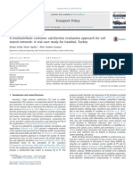 A Multiattribute Customer Satisfaction Evaluation Approach For Rail Transit Network A Real Case Study For Istanbul, Turkey PDF