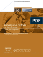 Evaluating Aid for Trade on the Ground Lessons From Bangladesh