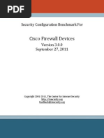 CIS Cisco Firewall Benchmark v3.0.0