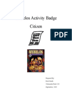Citizen Activity Badge Outline