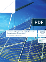 Local Content Requirements and the Renewable Energy Industry - A Good Match