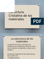 Estructura Cristalina de Los Materiales