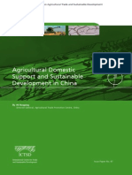 Agricultural Domestic Support and Sustainable Development in China