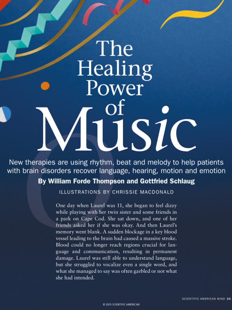 essay about music has healing power