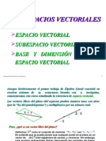 Espacio Vectorial Diapositivas