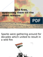 Creating Wild Fires, Sustaining Them Till The Need Remains