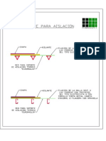 Dibujo Red Soporte Para Aislación Térmica en Techos