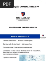 Redação Jornalística - Gêneros e Estilos