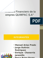 Quimpac - Finanzas