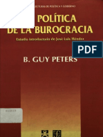La Politica de La Burocracia, Peter Guy