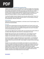 Download Pay Per Click Marketing Campaign Plan by Dave Saunders SN2561712 doc pdf