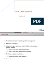 Lecture3 CAPM in Practise