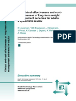 The Clinical Effectiveness and Costeffectiveness of Long-Term Weight Management Schemes For Adults: A Systematic Review