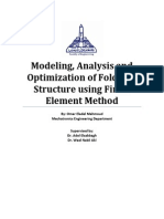 Modeling, Analysis and Optimization of Foldable Structure using Finite Element Method