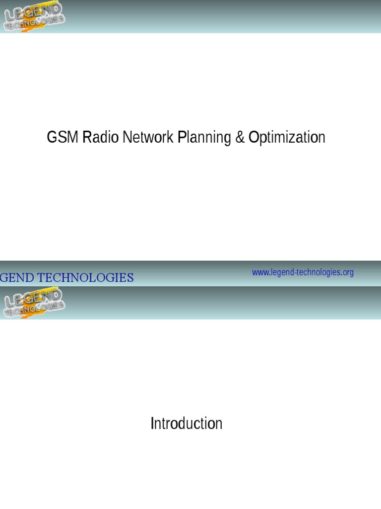 GSM Radio Network Planning & Optimization | PDF