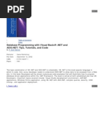 Database Programming With Visual Basic Net and Ado Net - Tips, Tutorials, and Code
