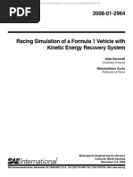 Racing Simulation of A Formula 1 Vehicle With Kinetic Energy Recovery System