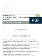 Strategy and The Master Budget: Oleh: Purnama Sari