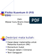 Fisika Kuantum II (FIS 226)