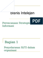 Bisnis Intelejen: Perencanaan Strategis Sistem Informasi