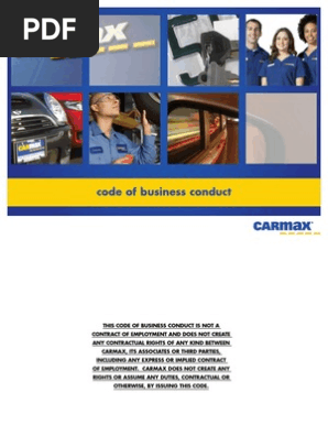 Carmax Code Of Business Conduct 2013 Insider Trading Sexual