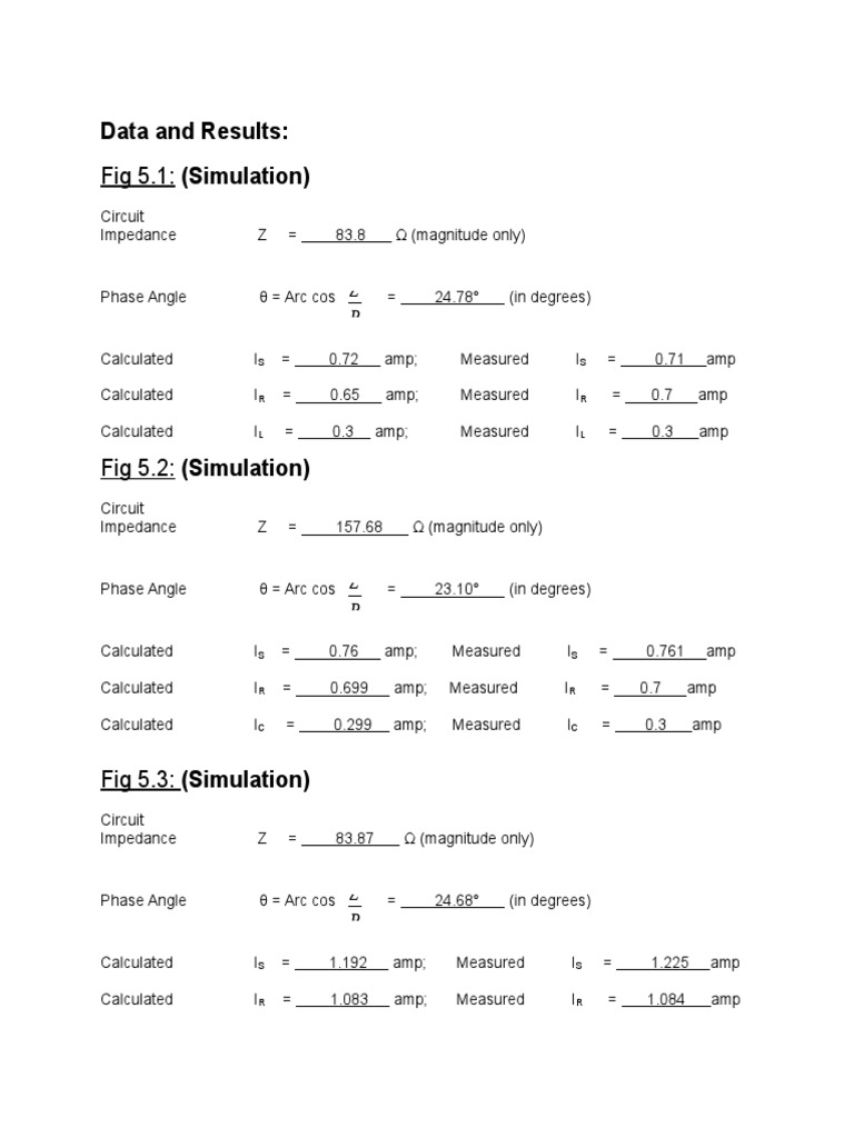 Impedance Analysis of Parallel RL, RC, RLC Circuits | PDF | Series And ...