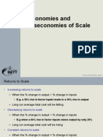 Economies and Diseconomies of Scale