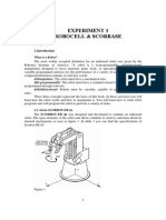 Experiment 1 Robocell & Scorbase: 1.objective