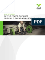 Output Power: The Most Critical Element of Microwave Radio