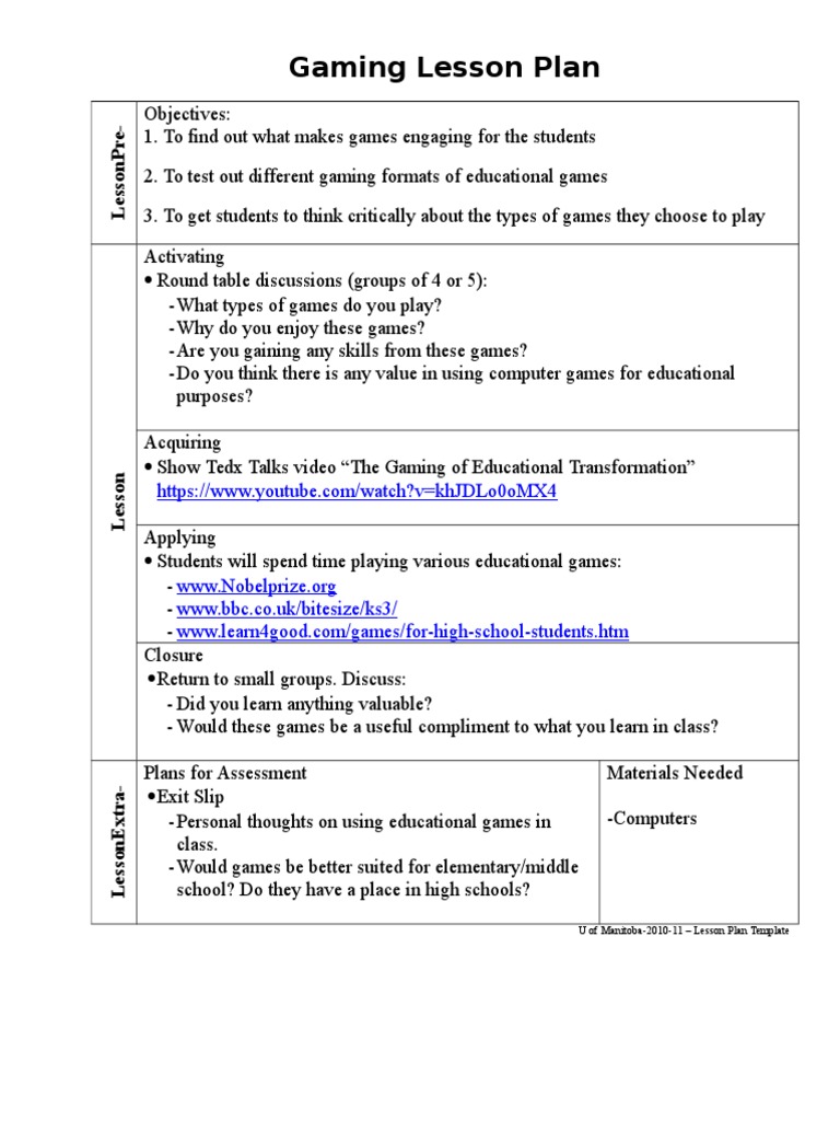Tech Lesson | PDF