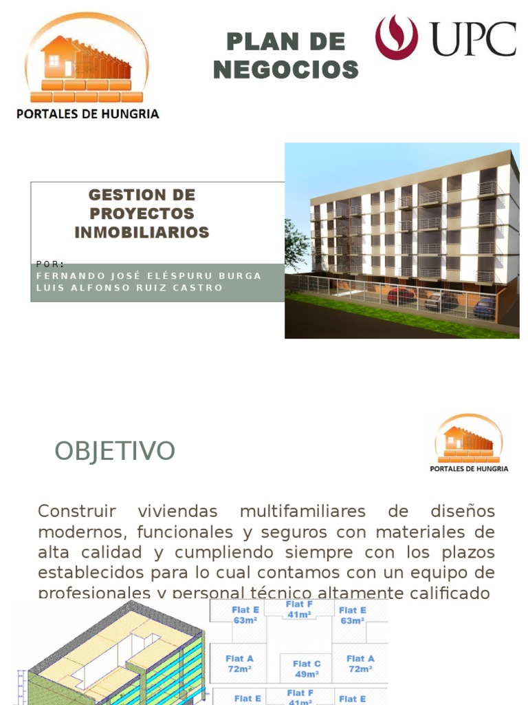 Plan de Negocios: Proyecto Inmobiliario Elespuru 640 | PDF | Business