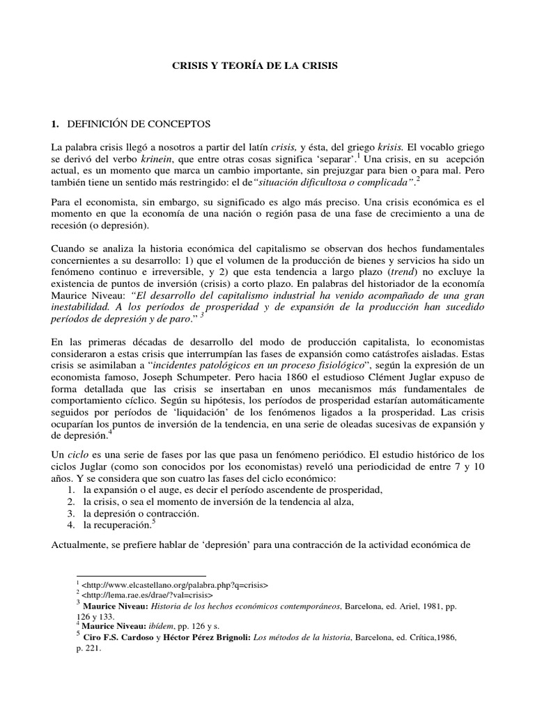 Crisis y Teoría de La Crisis | PDF | Capital (economía) | Acumulación ...